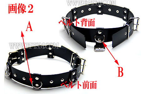 ベルトとアナルプラグの接続面